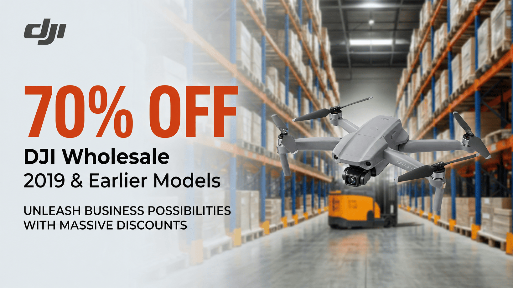DJI Pre-2019 Drones 70% Off